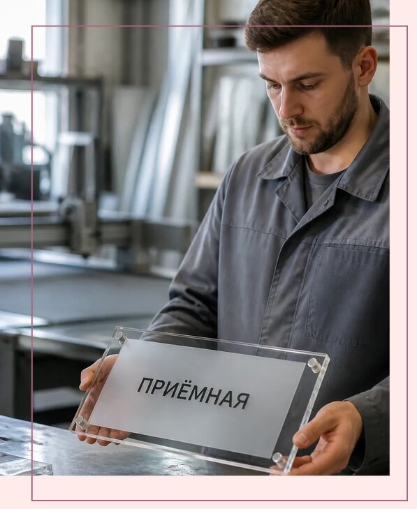 Таблички из оргстекла на заказ в Новороссийске от 3981 р. | Аванза-Нвр