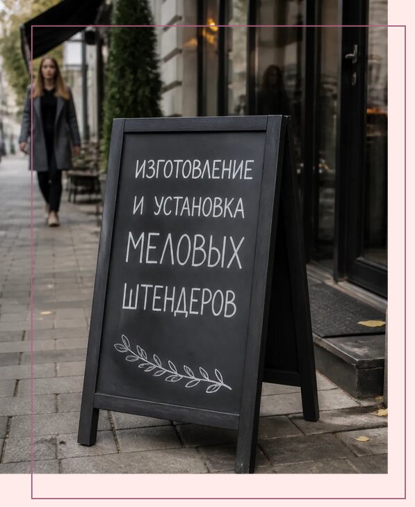 Меловые штендеры в Новороссийске по цене от 6635 р. | Аванза-Нвр